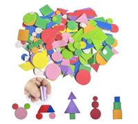 Lot de 750 autocollants en caoutchouc mousse pour enfants - Autocollants géométriques - Pour bricolage, décoration, artisanat, bricolage - En mousse colorée - Pour le scrapbooking