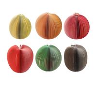 Lot de 750 feuilles de papier adhésif en forme de fruit - Petit bloc-notes non ligné - Pour noter un journal intime