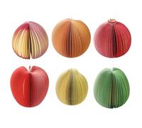 Lot de 750 feuilles de papier adhésif sur le thème des fruits - Bloc-notes de poche pour écrire et prendre des notes en forme de fruit