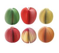 Lot de 750 feuilles de papier adhésif sur le thème des fruits - Bloc-notes de poche pour écrire et prendre des carnets