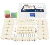 Lot de 76 tampons de polissage en feutre de laine pour outils rotatifs, bijoux, verre, pierre, métal, céramique, nail art, brosse rotative