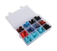 Lot de 77 bouchons de valve latérale pour voiture avec joint torique pour entretien de climatisation R134a R12 compatible avec la plupart des véhicules