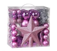 Lot de 77 boules et décorations de Noël intérieur décoration sapin Boules sapin