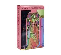 Lot de 78 cartes de tarot avec livre Oracle Spirit Guide Book, 10,7 cm pour lectures positives, journal de sorcière, horreur ou discours de fortune de Noël