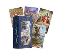 Lot de 78 cartes de tarot sorcière pour débutants, avec boîte colorée pour jeux de fête, jeux de cartes, cadeau mystérieux pour un ami