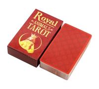 Lot de 78 cartes de tarot sur le thème des animaux - Collection de cartes inspirées des créatures, lot de feuilles de symboles de la faune pour débutants, ensemble de lecture à motif nature avec