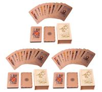 Lot de 78 cartes mystiques classiques avec guide Book - Design or rose - Pour débutants et professionnels
