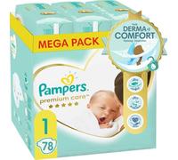 Lot de 78 couches de qualité supérieure pour bébé - Taille 1, 2 à 5 kg