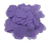 Lot de 8 000 confettis en papier biodégradables en forme de cœur pour anniversaire, remise de diplôme, mariage, fête prénuptiale et fête prénatale (violet)