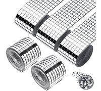 Lot de 8 000 miroirs mosaïque autocollants - Mosaïque de miroir - Décoration - Mini miroir à coller pour bricolage (5 x 5 mm)