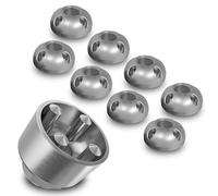 Lot de 8 + 1 Noixs antivol en acier inoxydable M8 (M10, 8 Écrous et 1 Noix)