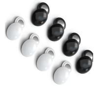 Lot de 8/10 aimants à bretelles pour coureurs, marathons, attaches sûres et légères pour numéro de course en boucles blanches et noires