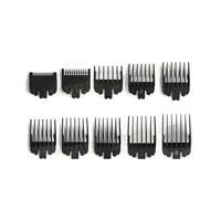 Lot De 8/10 Sabots De Coupe Colorés En Plastique For Tondeuse À Cheveux Homme, Guide De Coupe Et Accessoire De Coiffure De Salon De Coiffure.(10pcs Black BAG)