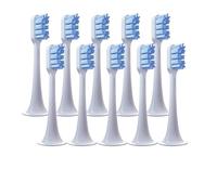 Lot de 8/10 têtes de brosse à dents de rechange, compatibles avec les brosses à dents électriques soniques Xiaomi T300 et T500, avec embouts souples.(10 blue)
