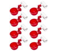 Lot de 8 abreuvoirs automatiques pour poulet, canard, dinde, pigeon, oie, oiseau