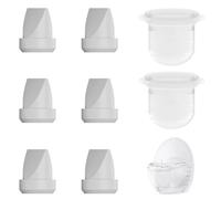 Lot de 8 accessoires de rechange pour tire-lait M6, y compris 6 valves à bec de canard et 2 diaphragmes pour Momcozy Mobile Style | M6, remplacement pour pièces de pompe Momcosy, pièces non originales