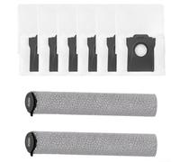 Lot de 8 accessoires pour aspirateur avec rouleaux de balai et sacs à poussière pour MOVA S70 Ultra, S70 Pro, pièces de rechange faciles à installer pour un entretien complet du sol
