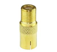 Lot de 8 adaptateurs d'antenne coaxiaux - Connecteur d'antenne coaxial - Adaptateur d'antenne - Prise F vers fiche IEC - Plaqué or - Idéal pour les connexions TV et les câbles satellite SdTV