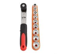 Lot de 8 adaptateurs de tournevis à cliquet avec petit cliquet de 6,35 mm pour une utilisation avec douilles et embouts de tournevis (B)