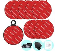 Lot De 8 Adhésifs De Rechange À Très Haute Adhérence Pour Tableau De Bord/Pare-Brise - Support De Téléphone - Crochets À Ventouse Pour Voiture - 70 Mm - Rouge(Q143)