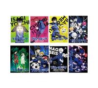 Lot de 8 affiches de manga Blue Lock - Décoration murale pour chambre à coucher