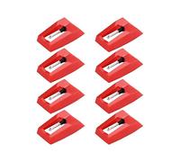 Lot de 8 aiguilles de platine vinyle, stylets de rechange universels compatibles avec les platines vinyles.