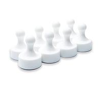 Lot de 8 aimants puissants en néodyme en Forme de Patte pour Tableau Blanc effaçable à Sec, Tableau en Verre, réfrigérateur, Carte, Calendrier (Blanc)