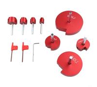 Lot de 8 alésoirs en PVC pour tuyau de 1,27 à 10,7 cm, ensemble de forets en alliage d'aluminium pour enlever les tuyaux cassés des raccords ABS CPVC, cutter standard avec tige hexagonale de 6,35 mm