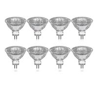Lot de 8 ampoules halogènes Gu5.3 Mr16 35 W 12 V dimmable - blanc chaud 2800 K, 400 lumens, cache ve