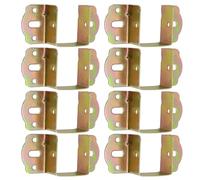 Lot de 8 ancrages en métal pour cadre de lit - Sécurité enfant - Fixation de meubles - Mise à niveau du matériel pour renforcer la structure - Charnières de lit en métal