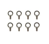 Lot de 8 anneaux de levage en acier inoxydable 304 M6 avec filetage allongé (30 mm)