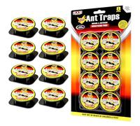 Lot de 8 appâts à fourmis pour l'intérieur | Boîte à appâts pour fourmis avec surface adhésive pour cuisine, maison, garde-manger, cave et garage