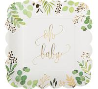 Lot de 8 assiettes en carton Oh Baby