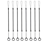 Lot de 8 Attache Stylo Élastique, Cordons Rétractables Avec Anneaux Anti-Perte pour Dessin à l'Écran Tactile