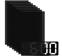 Lot de 8 autocollants à intensité variable - 20,3 x 10,2 cm - Filtres de couverture LED pour réveil, radio, boîte à câbles, moniteur - Feuilles de gradation pour appareils électroniques