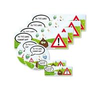 Lot de 8 autocollants de stationnement Garé comme une merde ! Stickers dissuasifs à coller sur les vitres des voitures mal garées