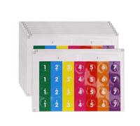 Lot de 8 autocollants notes Flûte Pan - 10 cm | Étiquettes musicales adhésives - Guide débutant conçu pour identifier les notes sur Panpipe avec étudiants, exercice scolaire et apprentissage de la