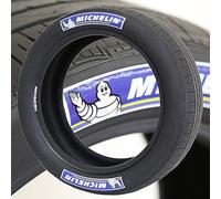 Lot de 8 autocollants pour pneus avec logo Michelin bleu et blanc - Kit de lettrage permanent en caoutchouc avec colle