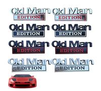 Lot de 8 badges autocollants 3D en métal pour voiture, camion, SUV, moto, résistant aux intempéries, autocollants amusants pour hayon arrière et latéral