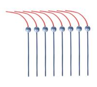 Lot de 8 baguettes de rechange pour chat, jouet interactif motorisé pour chaton, recharge en plastique pour baguette jeu et d'exercice pour chaton d'intérieur, jouet motorisé pour chat, jouets