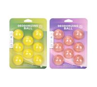 Lot de 8 balles anti-odeurs pour animaux de compagnie - 8 pastilles adhésives naturelles - Déodorant pour chien - Meubles salle de bain chambre cuisine cage plateau maison accessoires pratiques