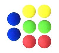 Lot de 8 balles en mousse, balles de plage, balles de jonglage, petites boules souples pour enfants, 6 cm de diamètre, balles en mousse, conviennent pour les jeux et les activités intérieures et