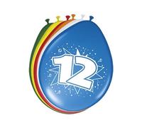 Lot DE 8. Ballons 30 cm Chiffre Ballons 12 Ans