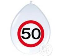 lot de 8 ballons d'anniversaire 50 ans G