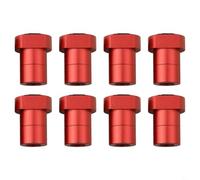 Lot de 8 bancs de travail du bois en alliage d'aluminium pour trous de 19 mm/20 mm, arrêts de serrage de table anodisés pour fraisage, coupe et meulage sur tables de toupie (20 mm, rouge)