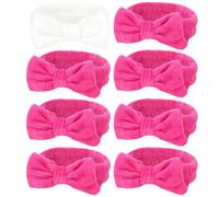Lot de 8 bandeaux spa pour enterrement de vie de jeune fille, demoiselles d'honneur, lavage du visage, soins de la peau, maquillage, plus encore