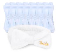 Lot de 8 bandeaux spa pour enterrement de vie de jeune fille, demoiselles d'honneur, lavage du visage, soins de la peau, maquillage, plus encore