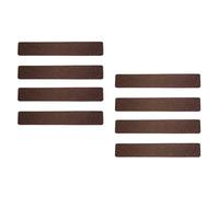 Lot de 8 Bandes Antidérapantes Marron de 5X 30cm pour Escaliers Antidérapants pour Planchers en Bois, Remorques de Bateau