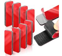 Lot de 8 bandes auto-agrippantes très résistantes - Bandes de fixation à haute adhérence de 3 x 8,1 cm, résistantes à la chaleur et imperméables, forte tenue pour un montage intérieur/extérieur sur