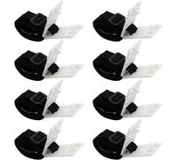 Lot de 8 bandes de fixation pour piscine-Bandes de fixation et pinces et boucles-Dispositif d'enroulement mobile-Film solaire-Enrouleur de bâche de piscine-Pour système d'enroulement